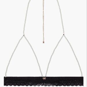 Savage X Fenty Curvy Pearl Bralette in Cavier OS